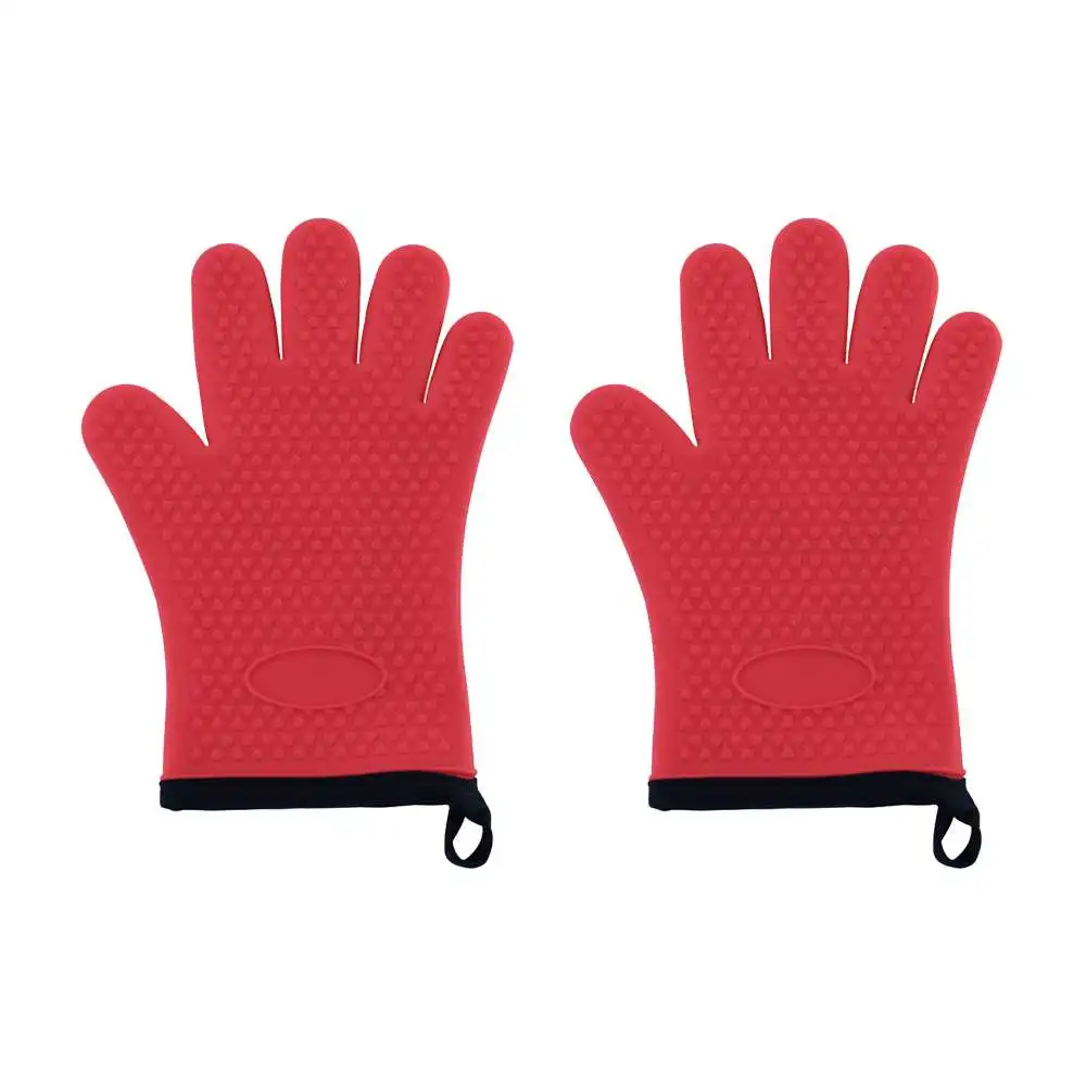 Силиконовые перчатки с защитой от ожогов кухонные варежки для духовки