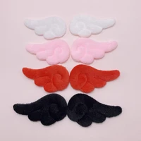 74cm 40pcslot plush felt angel wing padded appliques for diy children hair clip and sock hat accessories
