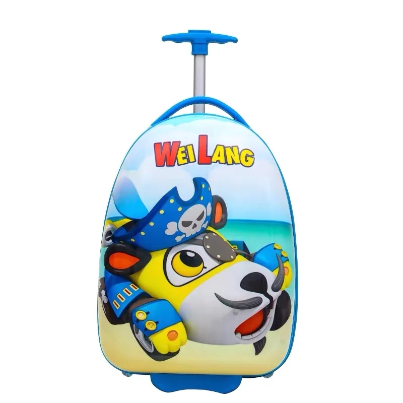 

New kids rolling luggage Cartoon animal trolley luggage bag travel carry on suitcase spinner wheels children Cabin Luggage case
