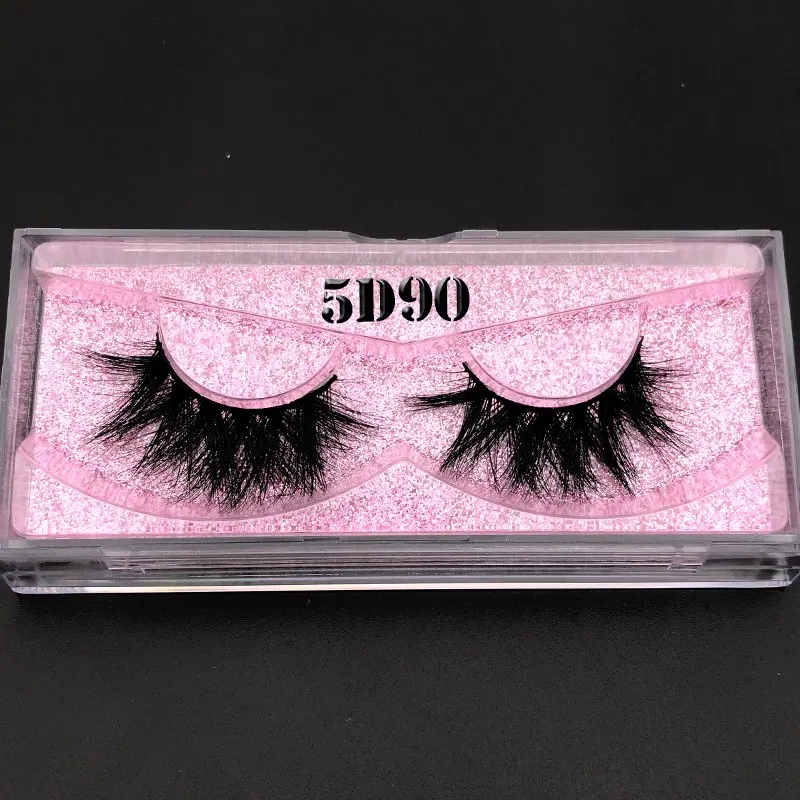 5D90 Mikiwi 5d lashes 3D норковые ресницы розовое золото блестящий чехол коробка с собственным логотипом для оптового заказа whalesale - Цвет: 5D90