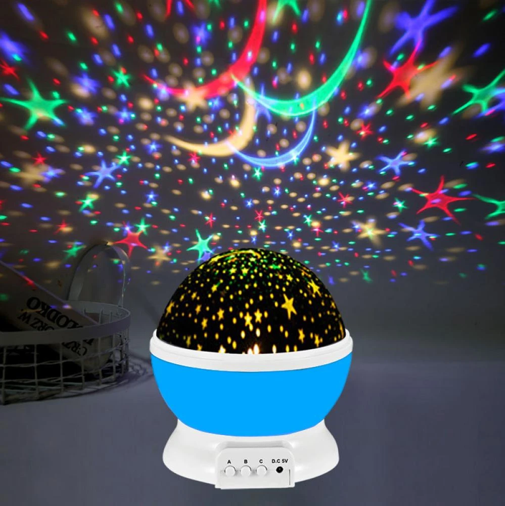 

Led Starry Sky Rotating Romantic Starlight Projection Lamp Children's Bedroom Starry Sky Projector Atmosphere Gift Night Light