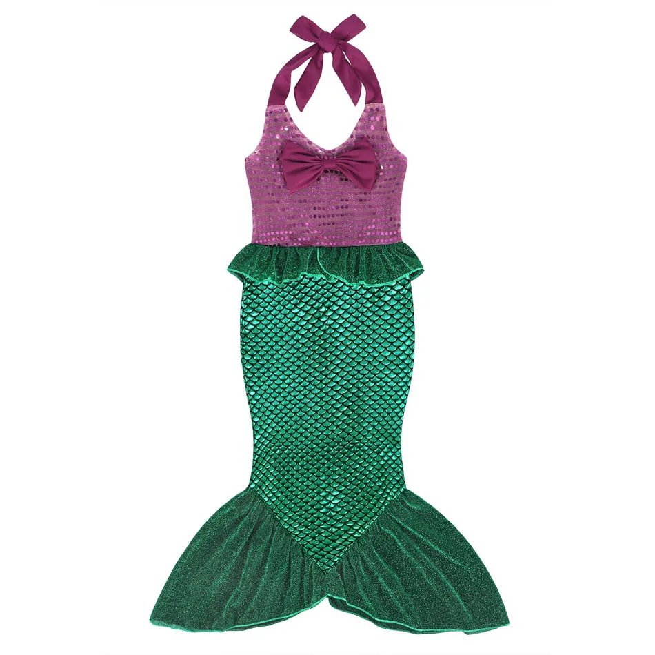 Детский маскарадный костюм Ариэль маленькая Русалочка для девочек принцессы