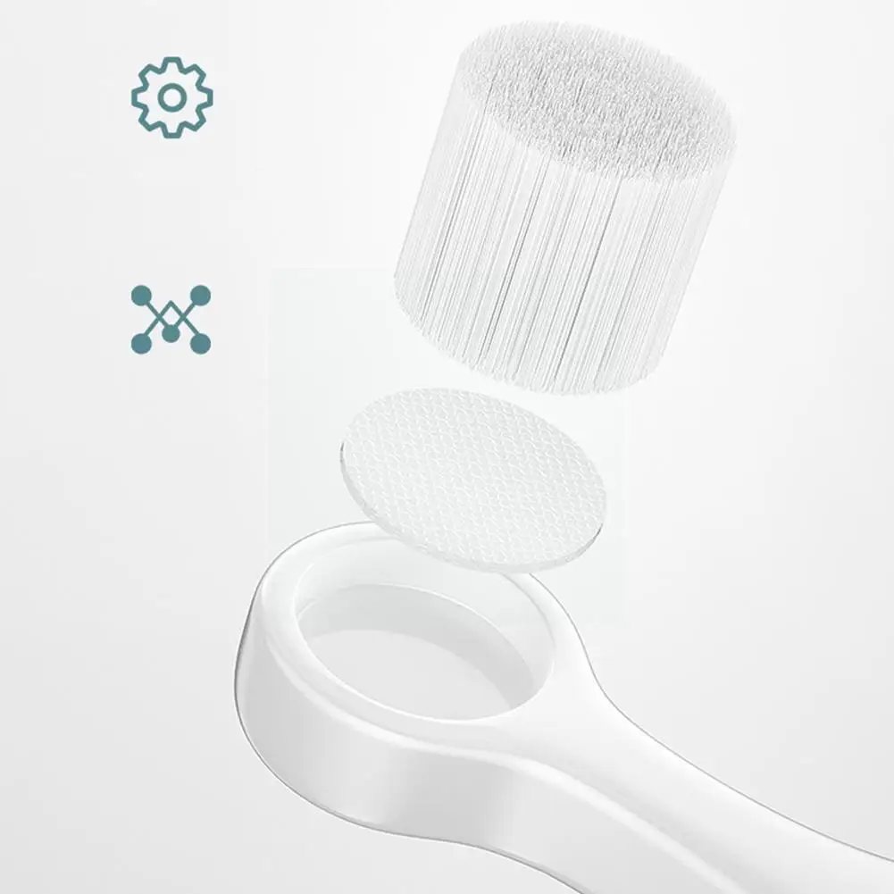 

Детская зубная щетка с круглой ручкой и круглой тонкой плотной мягкой щетиной для ухода за ртом C0g8