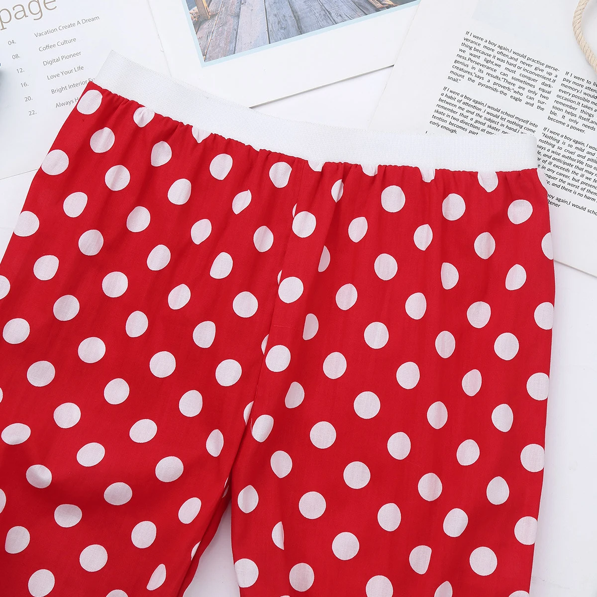 Детский костюм клоуна для девочек свободные шаровары с принтом в горошек