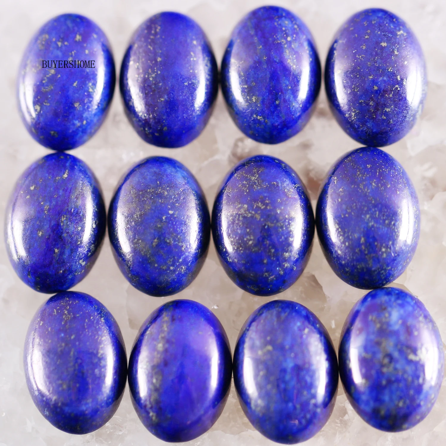 

10Pcs/Lot 13x18MM Natural Stone Blue Lapis No Drilled Hole Oval Cabochon CAB Bead For DIY Jewelry Making Ring K1620