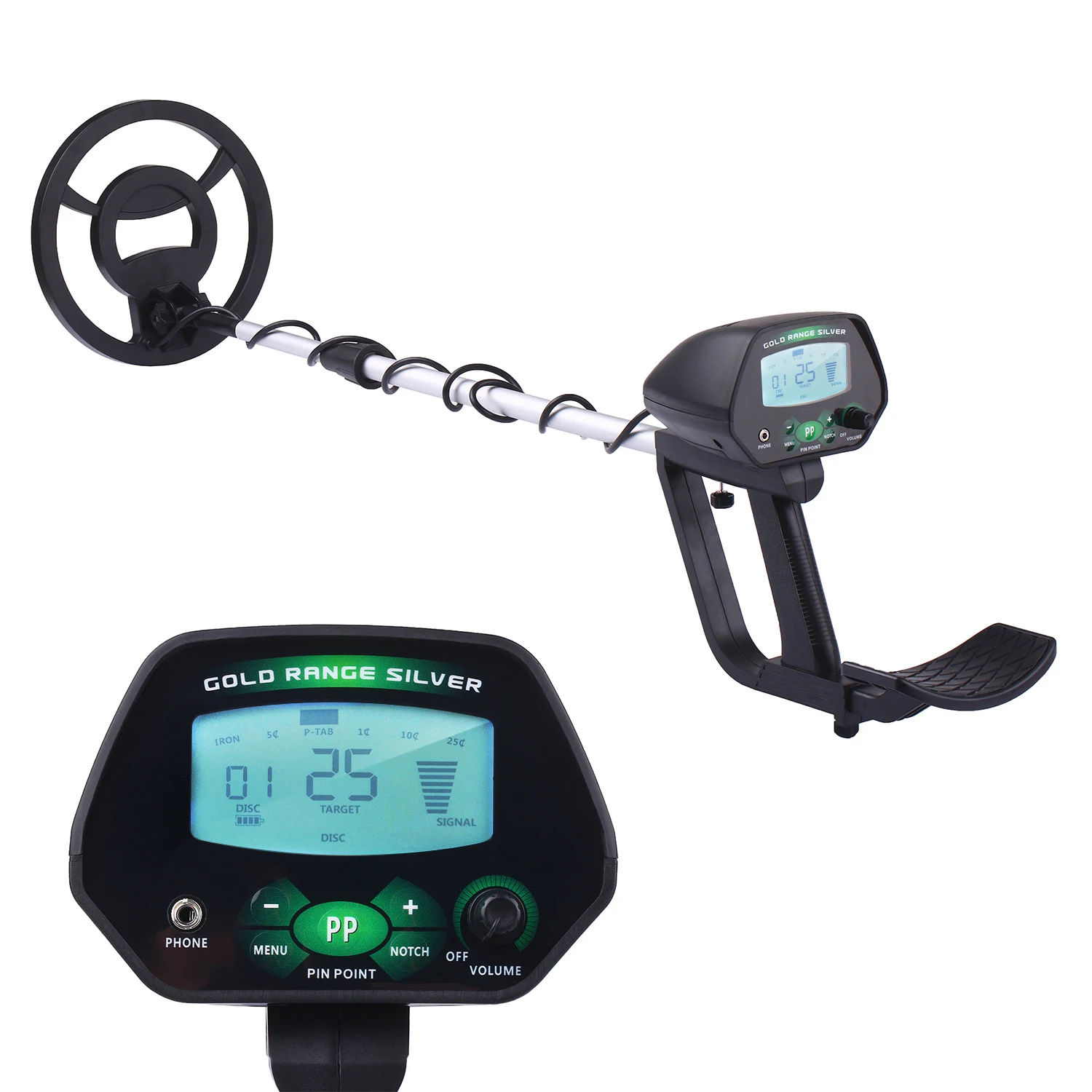 

Metal Detector Underground Metal Finder High Accuracy Professional Waterproof Search Coil Gold Silver Seeker Treasure Hunter