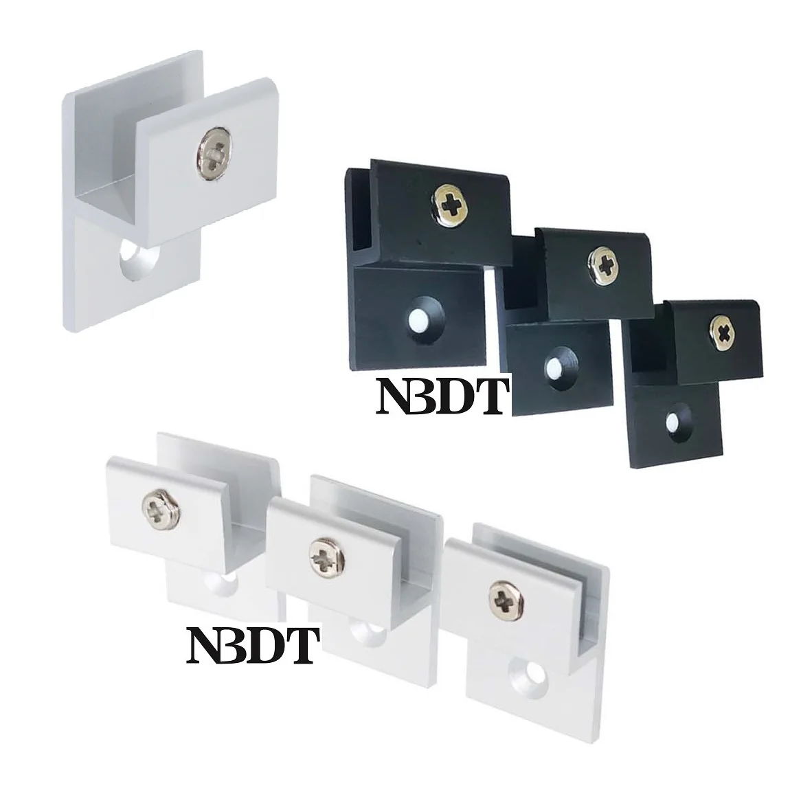 

8 шт., акриловые зеркальные зажимы из алюминиевого сплава