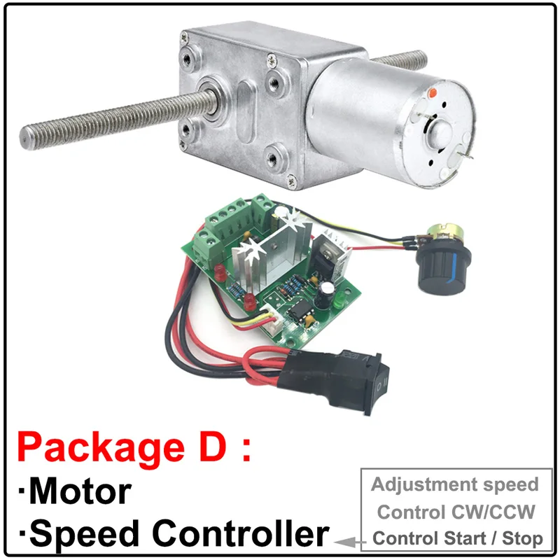 Микро-редукторные двигатели постоянного тока 6 в 12 В 24 с двухрезьбовым валом M6