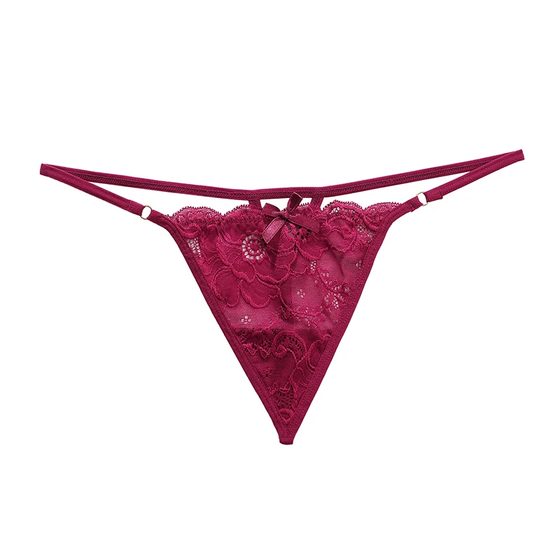 Бесшовные стринги женские прозрачные кружевные сексуальные трусики