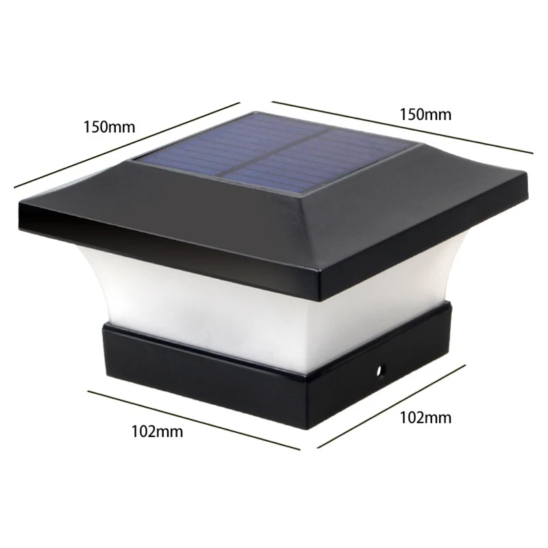 Солнечный забор светильник земельный колпачок e лампа садовый столб 28