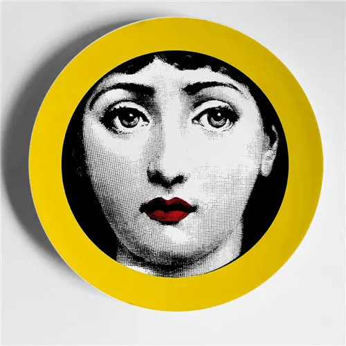Винтажные фарфоровые декоративные тарелки Fornasetti, настенная тарелка для подвешивания, коллекционная тарелка для тарелок, настольный Настенный декор, лучшие подарки