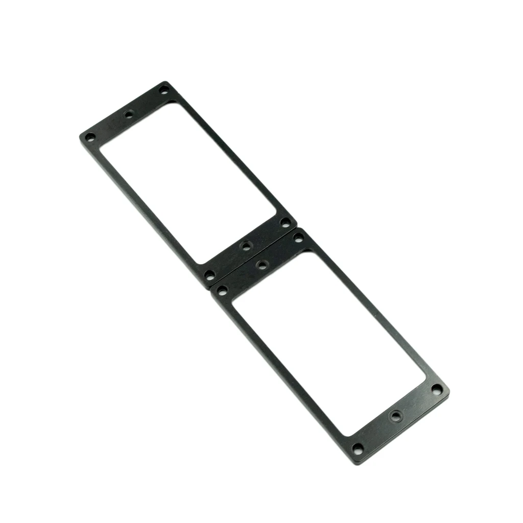 2pcs elektrische gitarre humbucker pickup rahmen montage ring wschrauben flachen boden metall schwarz für gitarre free global shipping
