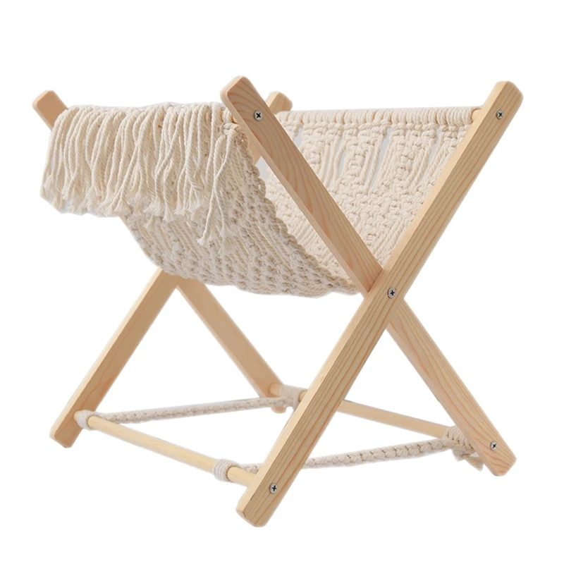 

Macrame Magazine Holder Floor - Pre Assembled Boho Room Decor Storage Basket Rack for Books, Mail, Remote, Bedroom, Home
