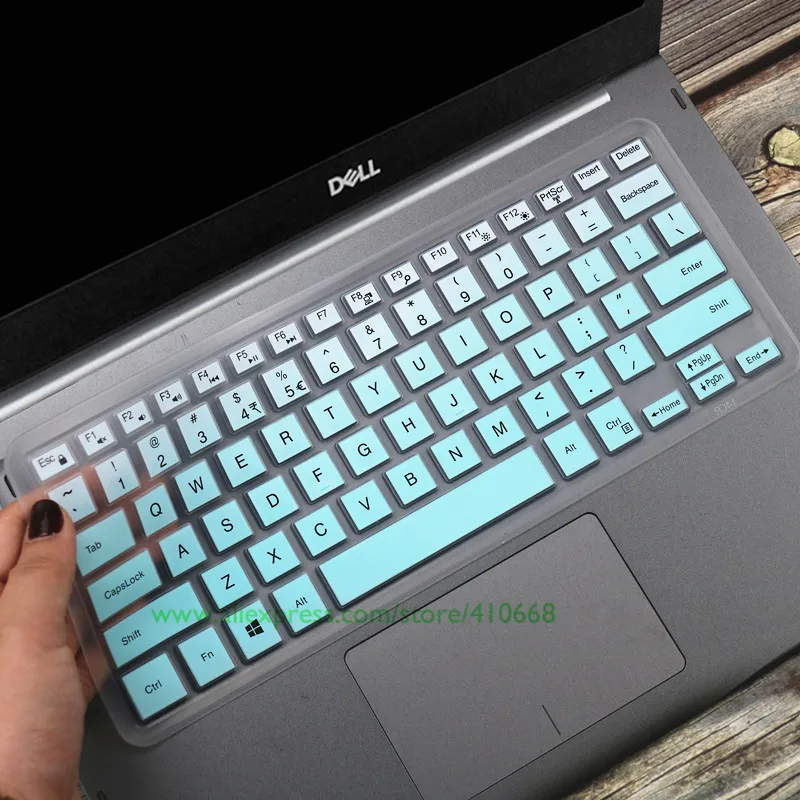Красочные Силиконовый чехол покрытие для клавиатуры протектор для Dell Inspiron 13 5000 13,3 дюймов i7370 i7373 5580 5482 3482 1" ноутбук