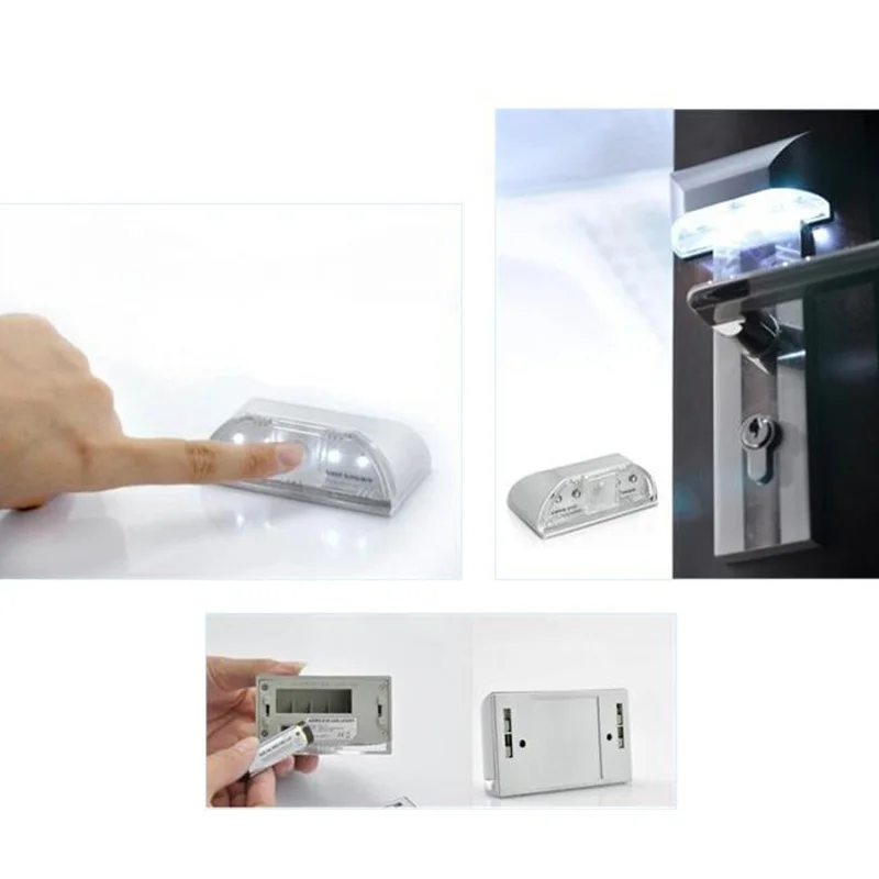 

4 LED Induction Night Light Night Lamp Smart Motion Sensor Lights Stair Light Closet Lamp Battery Powered