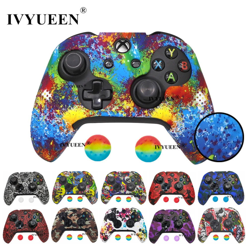 IVYUEEN 17 Цвета силиконовый чехол для Microsoft Xbox One X S тонкий контроллер Защитный кожи с