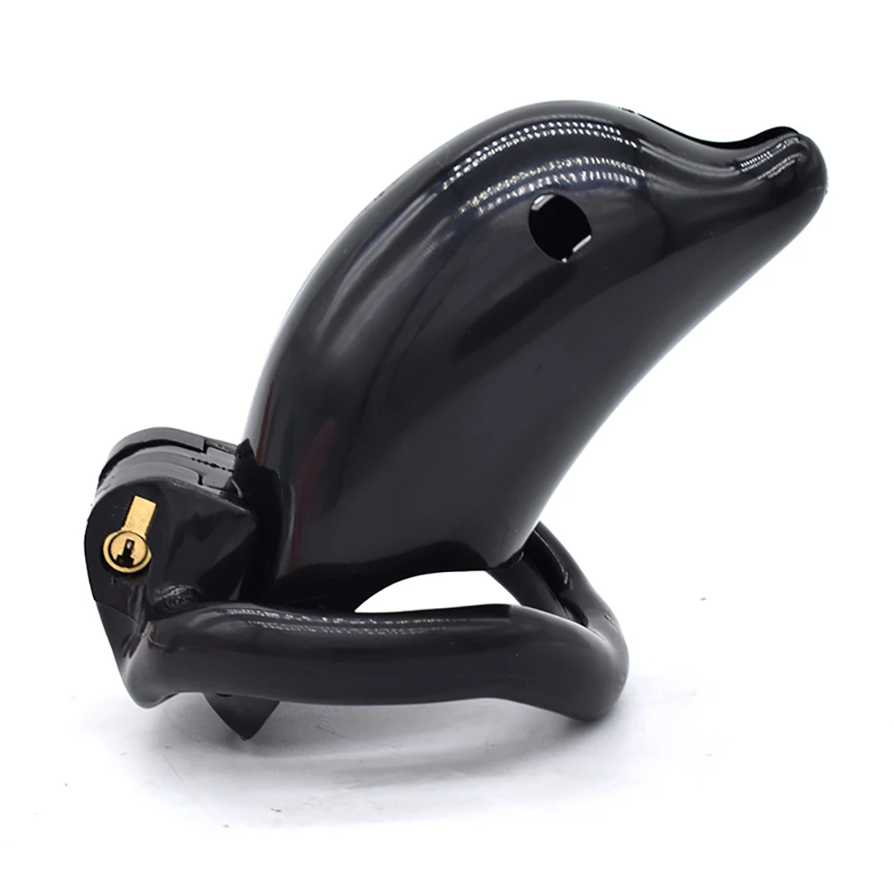 Новинка 2021 бондаж в виде дельфина Мужская клетка верности Фетиш-кольцо клетки