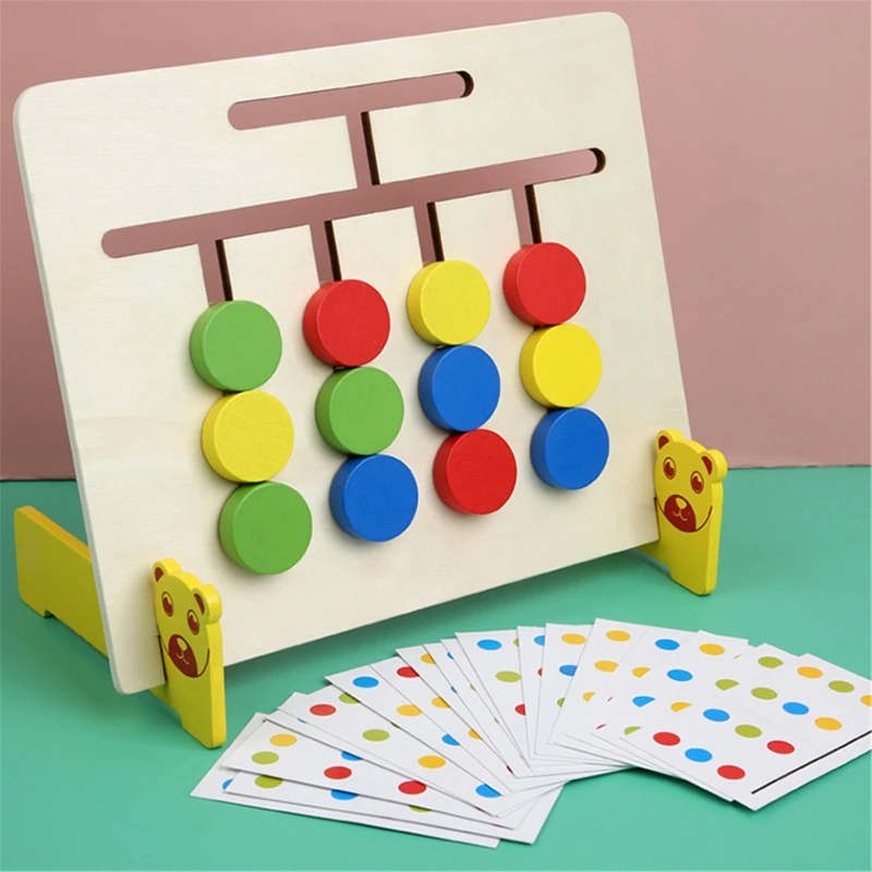 

Игрушка по методике Монтессори, с цветами и животными, двухсторонняя, для обучения логическим рассуждениям, обучающие игрушки для детей, де...