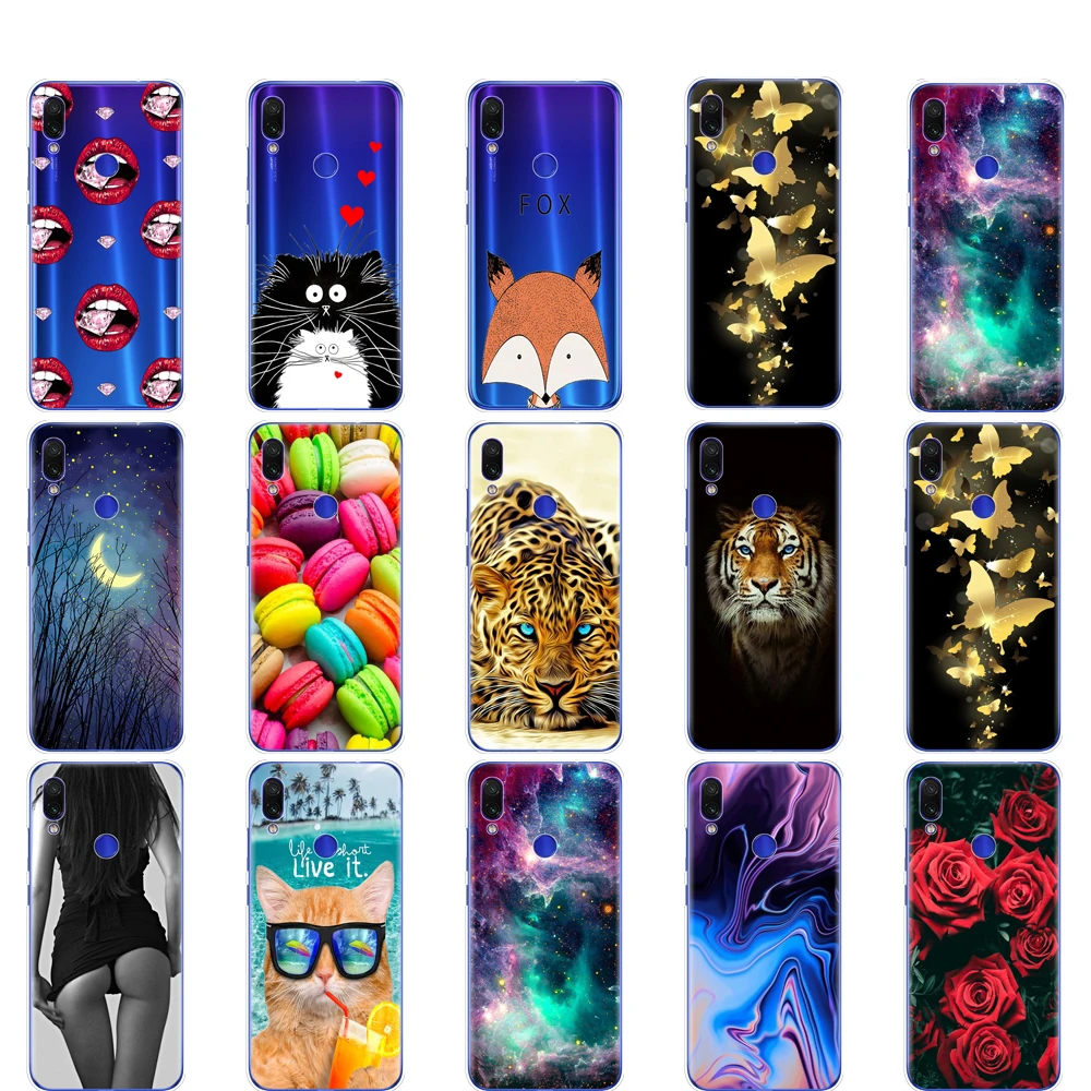 Case For Xiaomi Redmi Note 7 Case Silicon  Soft Case For Xiaomi Redmi Note 7 Case 6.3 Inch Cover Full 360 Protective Shell