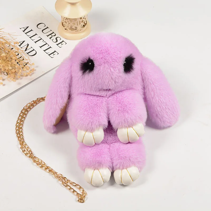 Мягкая Детская сумка из искусственного меха кролика детские сумки на плечо