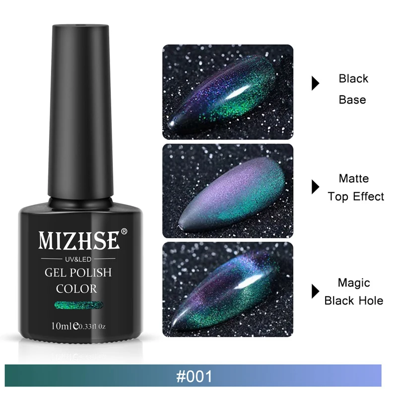 MIZHSE 9D Гель-лак кошачий глаз Хамелеон для использования с магнитом отмачиваемый