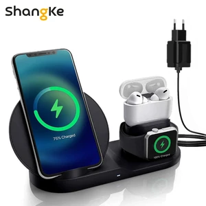 3 in 1 fast wireless charger dock station fast charging for iphone 12 12 pro se 11 xr xs for apple watch 2 3 4 5 for airpods pro free global shipping