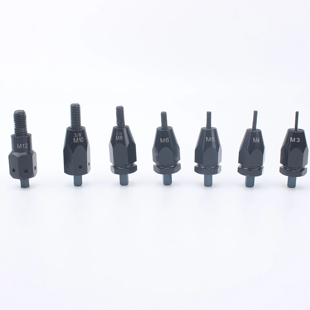 Метрические M3-M12 и Imperial 3/16 1/4 5/16 3/8 винты гайка заклепка пистолет адаптер головка