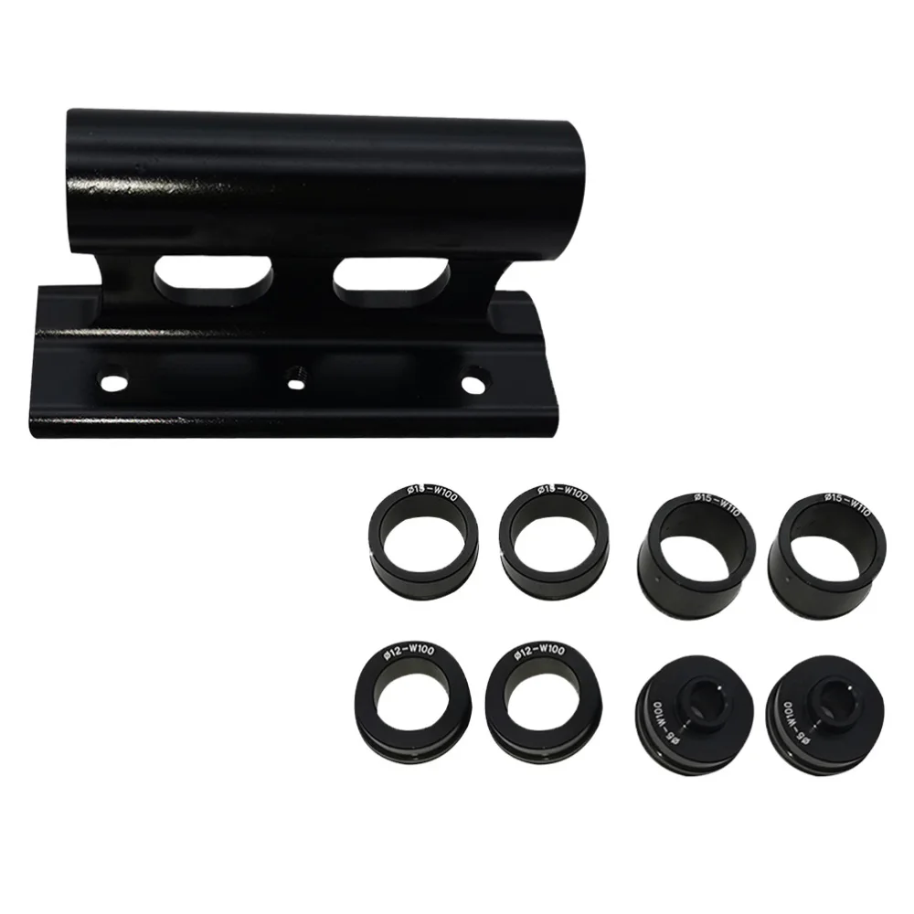 

1 Set Practical Iron Bike Fork Mounts Durable Quick Release Bike Blocks (Black)