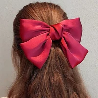 oversize big bow hair clip hair rope two style hairpin barrette women girls bb hairgrip korean floral hair accessories