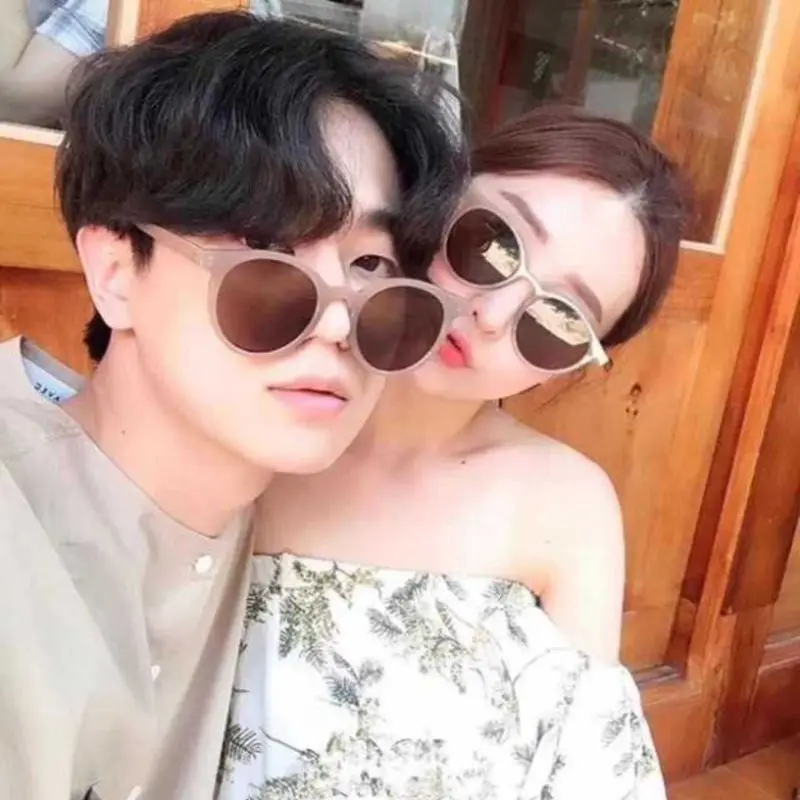 Солнцезащитные очки кошачий глаз для мужчин и женщин UV 400 корейские модные