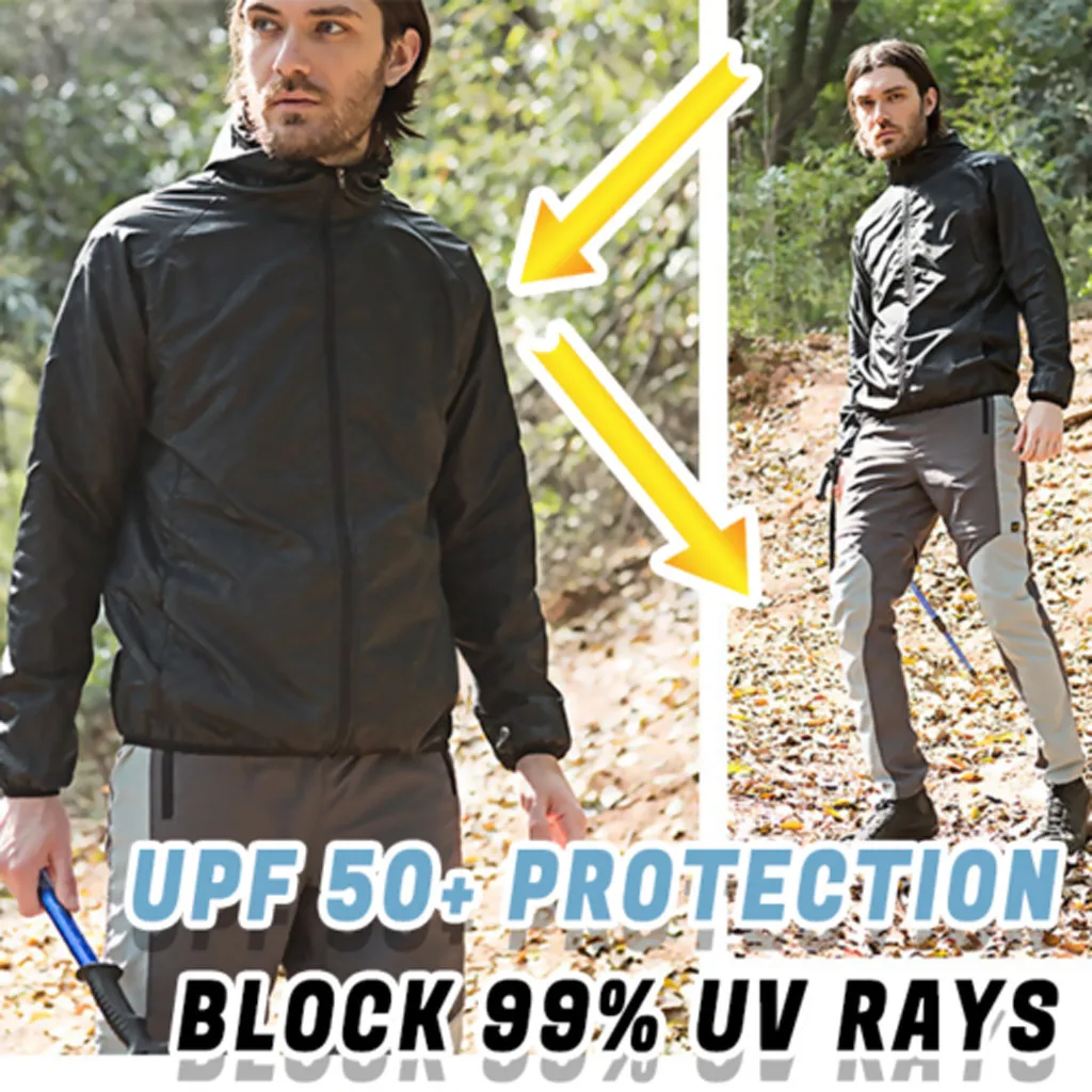 

Four Seasons Men Women Casual Polyester Jackets Windproof Ultra-Light Rainproof Windbreaker Top Camping Climbing Outwear M0903