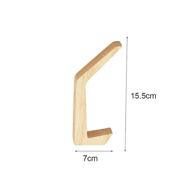 

2Pcs wooden hook + screw Wood Wall Mounted Hooks Peg Coat Hat Hanger Holder Hanging Hooks Storage Hanger Organizer
