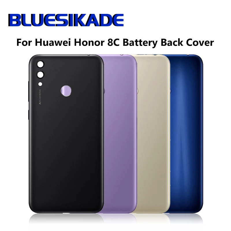 

Для Huawei Honor 8C батарея задняя крышка двери корпус для Huawei BKK-AL10 BKK-L21 задняя крышка батарейного отсека Ремонт Запчасти