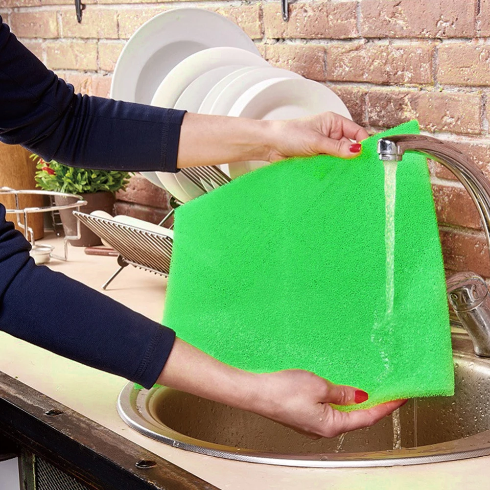 

10pcs Sponge Refrigerator Drawer Mat Anti-oil Mildew Proof Easy To Clean Vegetable And Fruit Preservation Random Color