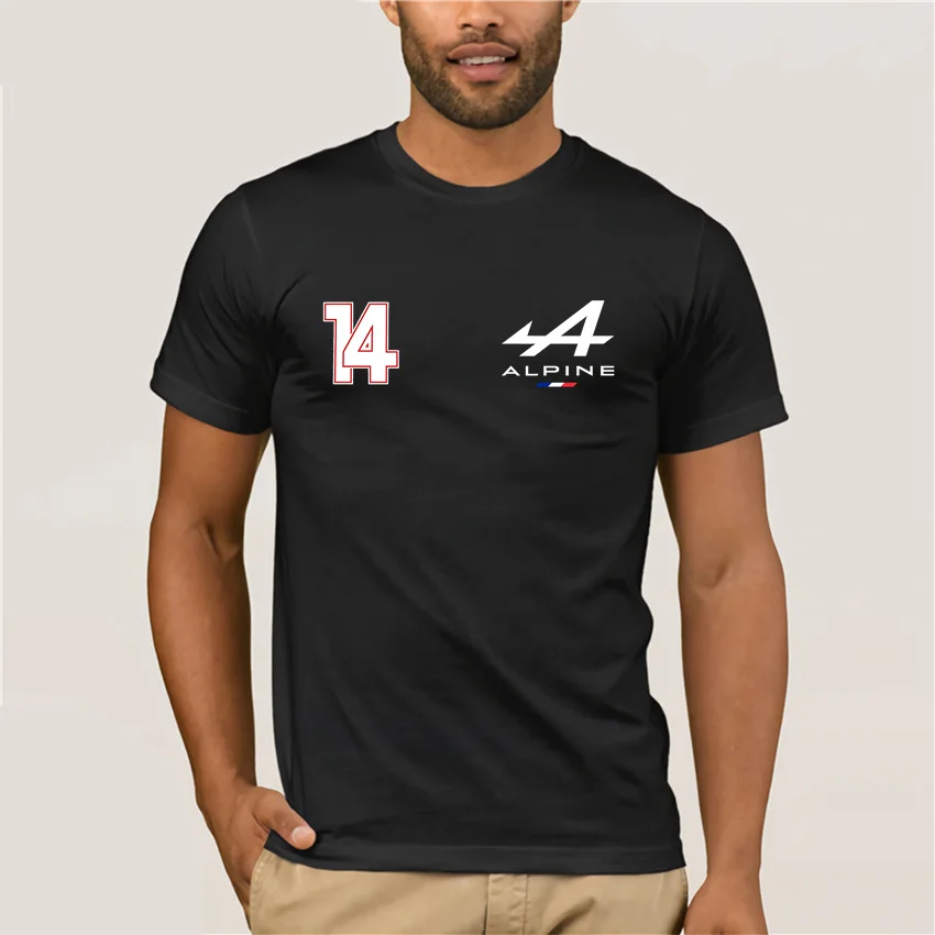 

Alpine F1 Team Fernando Alonso T Shirt Casual Short Sleeve Cotton O-Neck Tops Tee Biker T-Shirts Loose Comfortable Clothes Gift