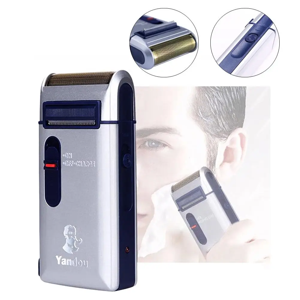 

Portable Travel Reciprocating Shaver Electric Men Rechargeable Razor Trimmer