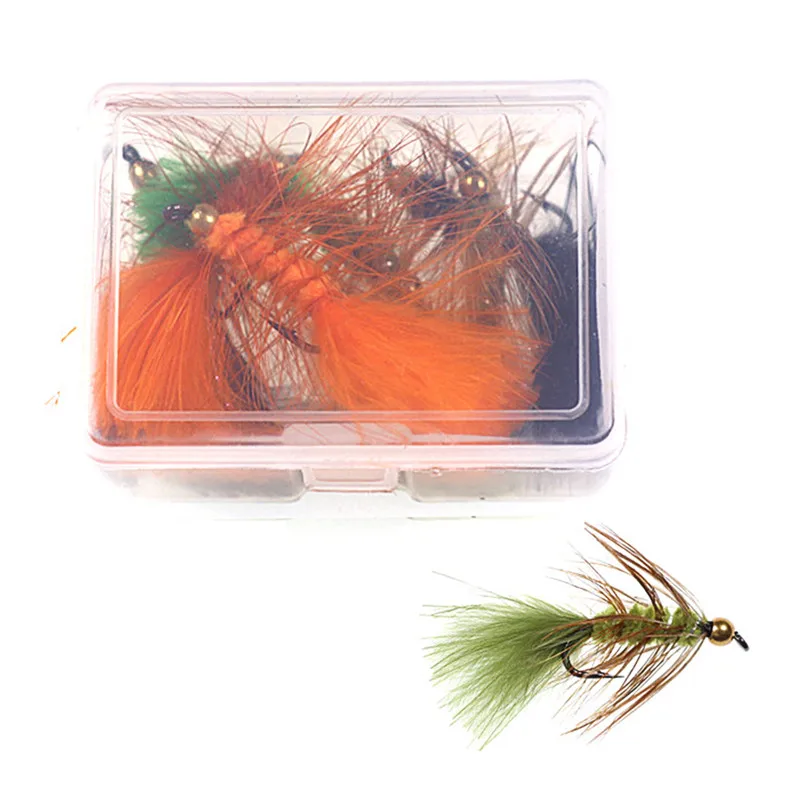 6 шт. #10 медная бусина Нимфа мухи нахлыстовая рыболовная приманка одиночный