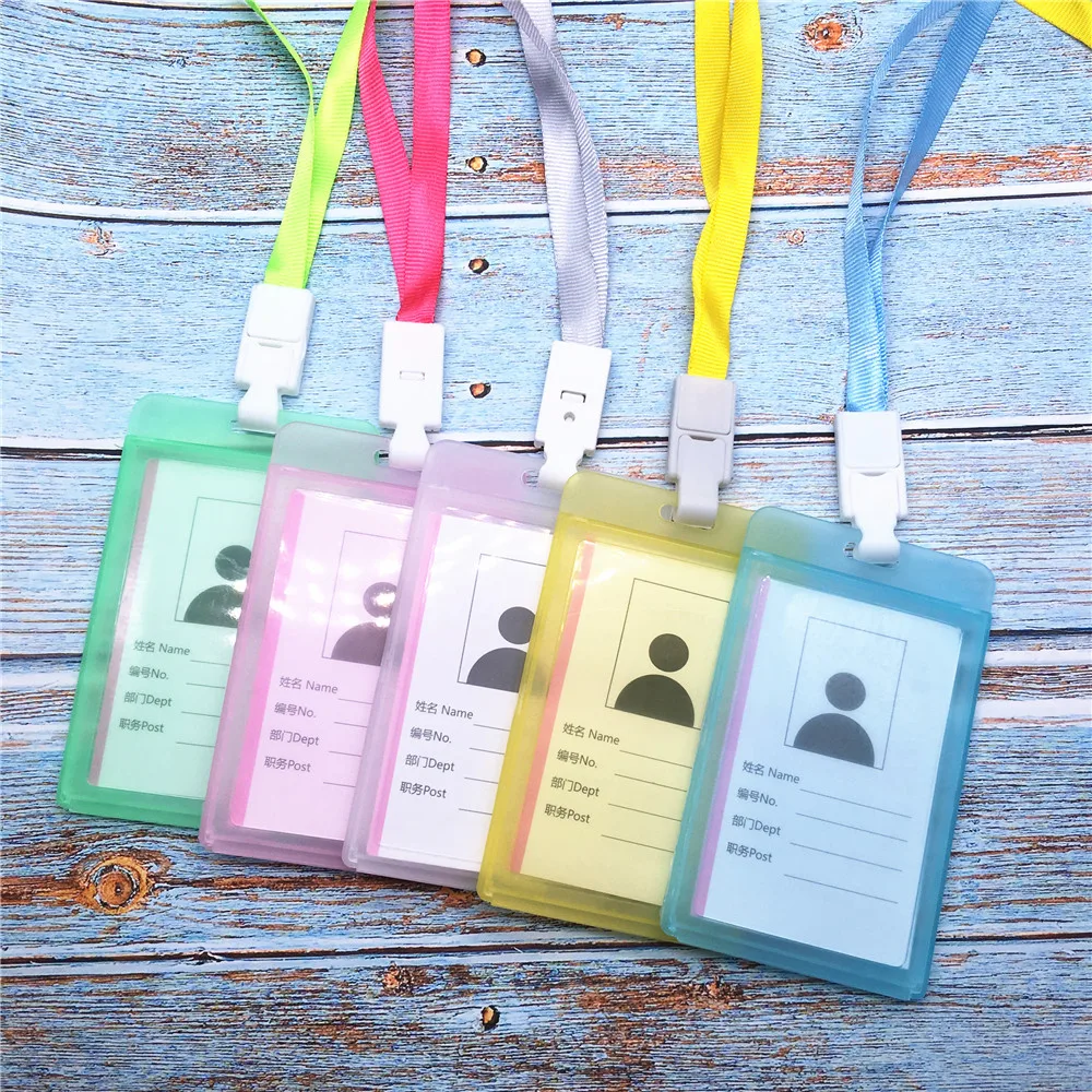 Рабочий товар Пластиковая Обложка для удостоверения личности личности|Бейджи и