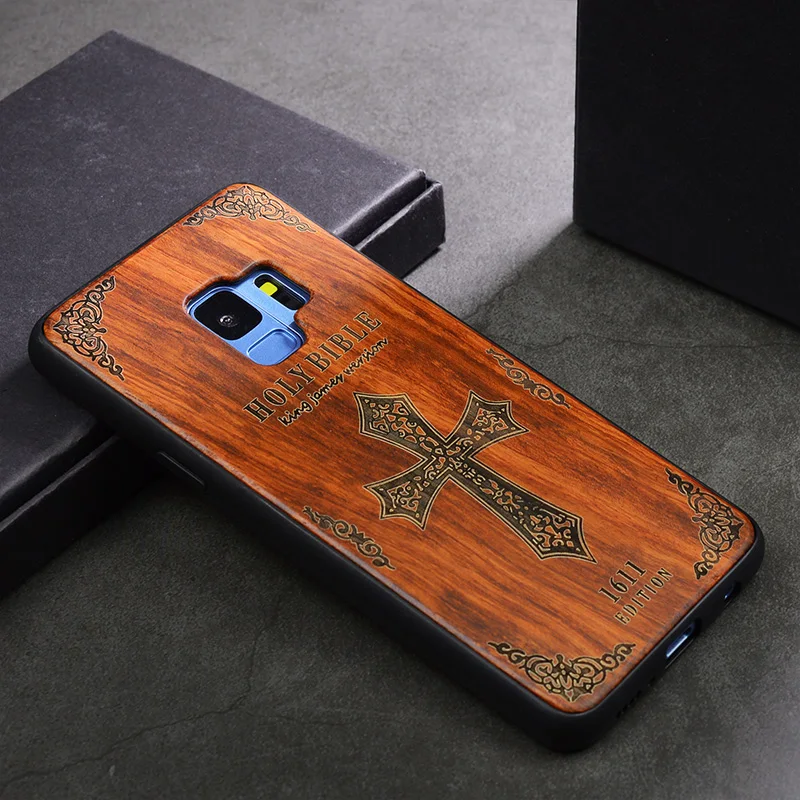 Деревянный ящик для iPhone 11 Pro Max 7 6 6S 8 Plus X XR XS Max чехол для телефона samsung Galaxy S9 S10 Plus Note 9 8 10 Plus Pro - Цвет: SJ