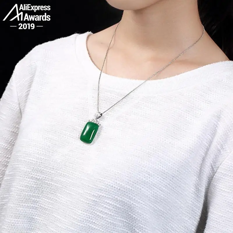 Подвеска для магазина в античном стиле S925 не поддельная подвеска из изумруда