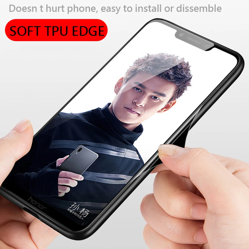 UPaitou Luxury Tempered Glass Case for Huawei Nova 5 5i Pro P Smart Z Plus PSmart 2019 TPU frame Bumper Shockproof |