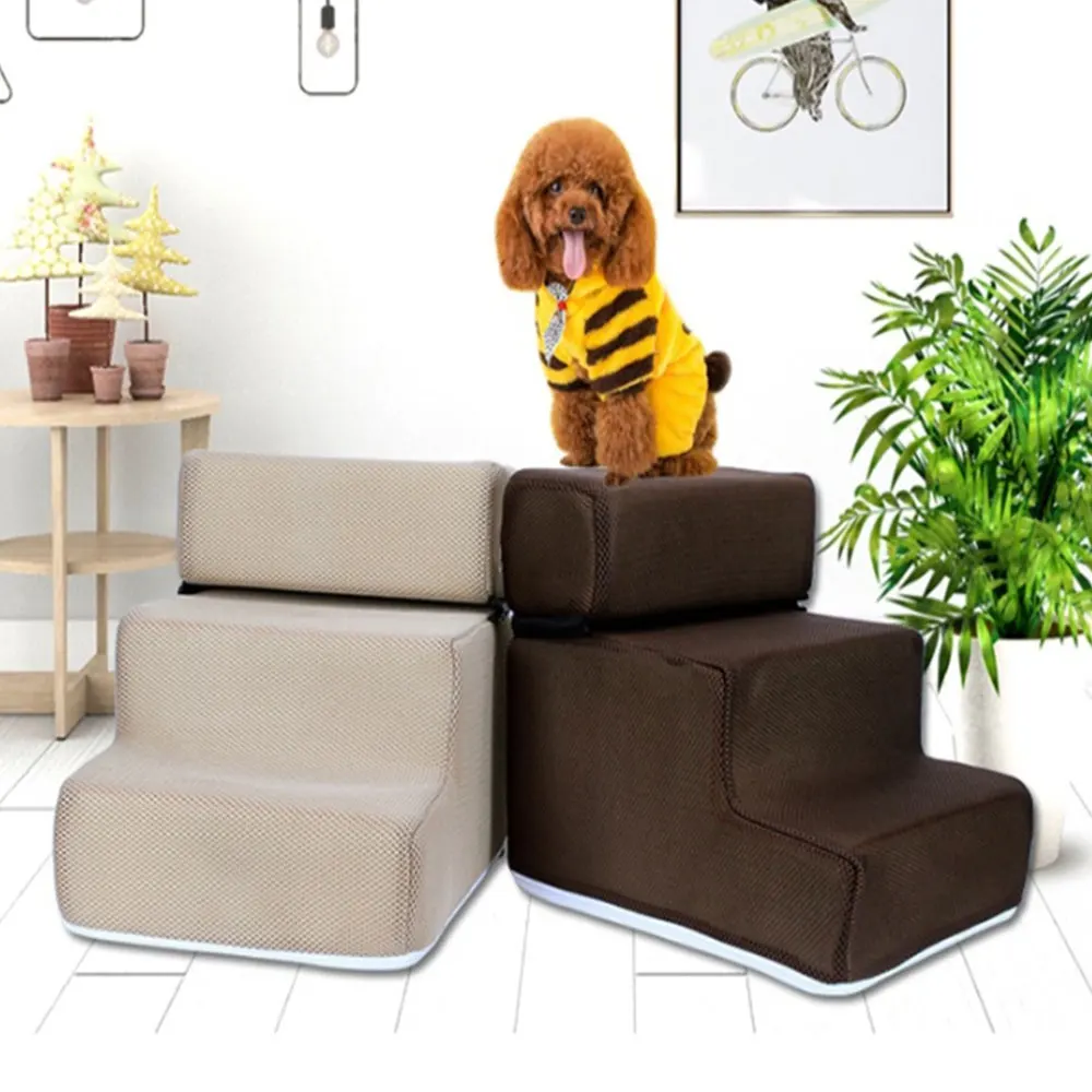 Спальная кровать для домашних животных лестница 2/3 ступени съемный нескользящий