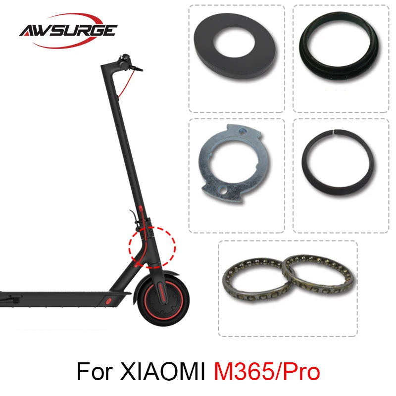 

1 set of electric scooter wrist kit for xiaomi M365 and Pro 6-piece bowl, ball, steering assembly, plastic ring