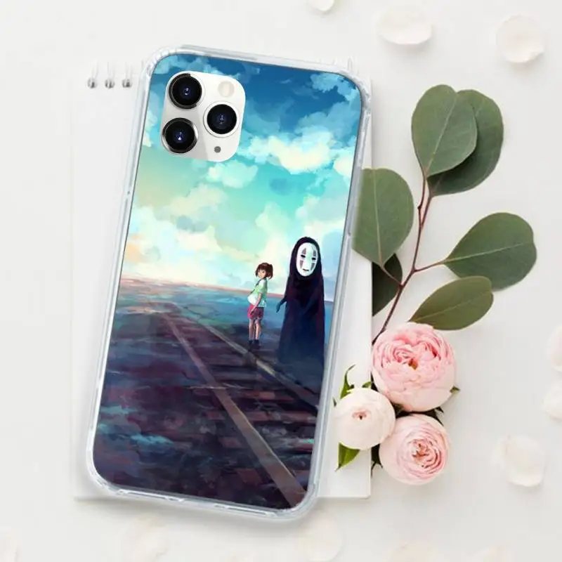

Anime Totoro Spirited Away Miyazaki Hayao Phone Case for iPhone 11 12 mini pro XS MAX 8 7 6 6S Plus X 5S SE 2020 XR funda