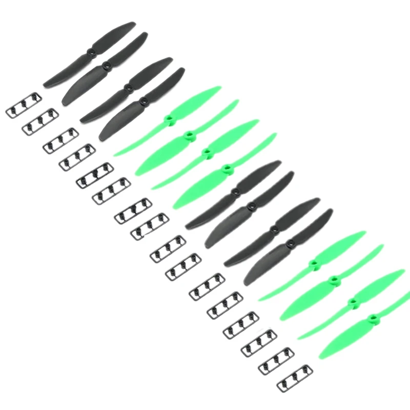 16Pcs 5030 5X3 Multirotor CW CCW Propeller for RC Quadcopter Qav250 Prop (Black and Green) | Электроника