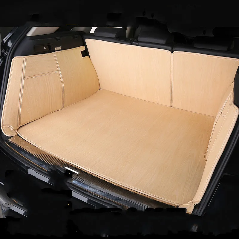 Full Covered Wood Grain Waterproof Boot Carpet Durable Custom Car Trunk Mats for Hyundai Elantra Sonata IX25 IX35 I30 Tucson |