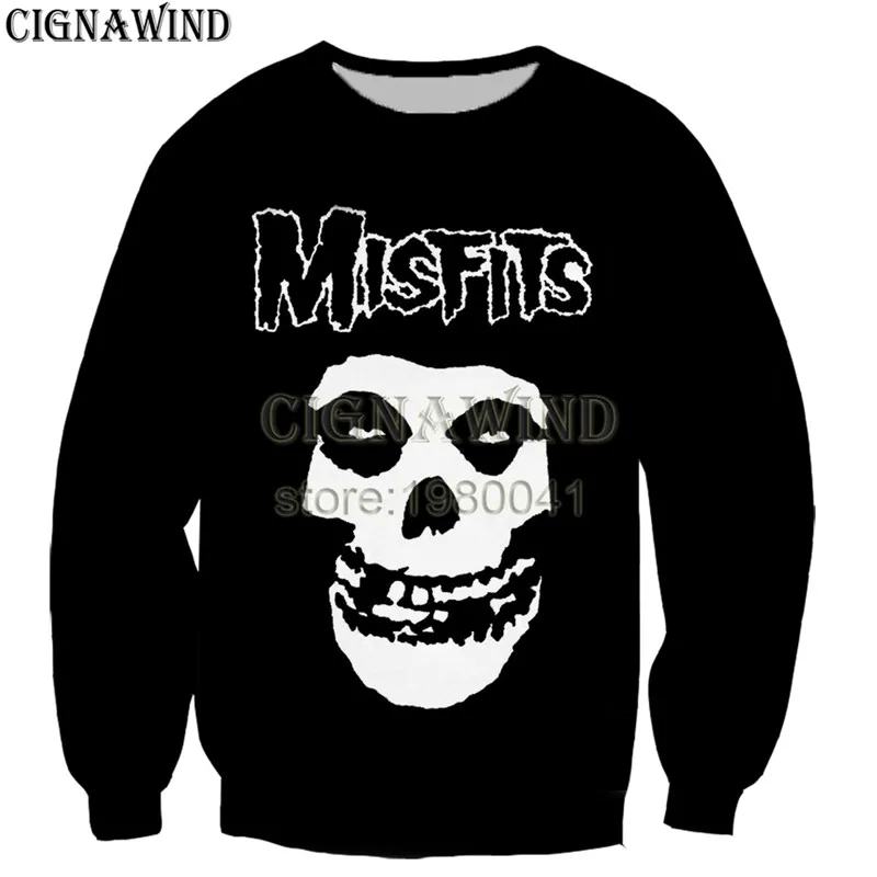 Новое поступление популярная футболка misfits в стиле хип-хоп для мужчин и женщин с 3D