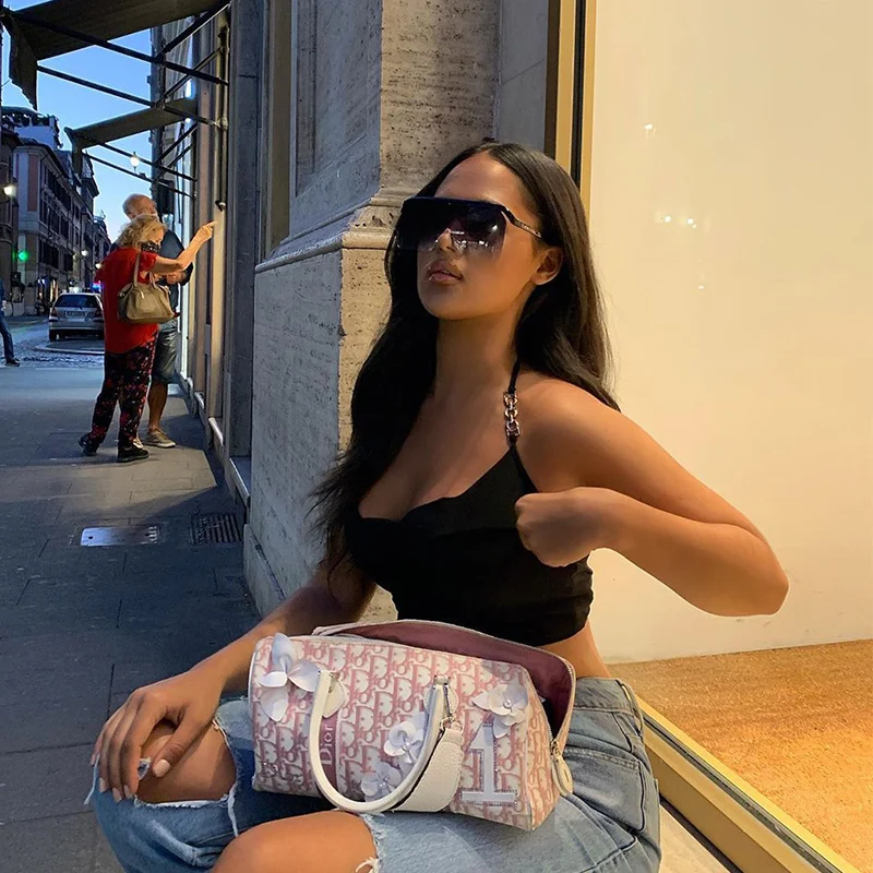 

White Crop Top Womens Chain Stitching Halter Top Sleeveless Backless Sexy Tube Cami Female Summer Clothing Fashion Streetwear