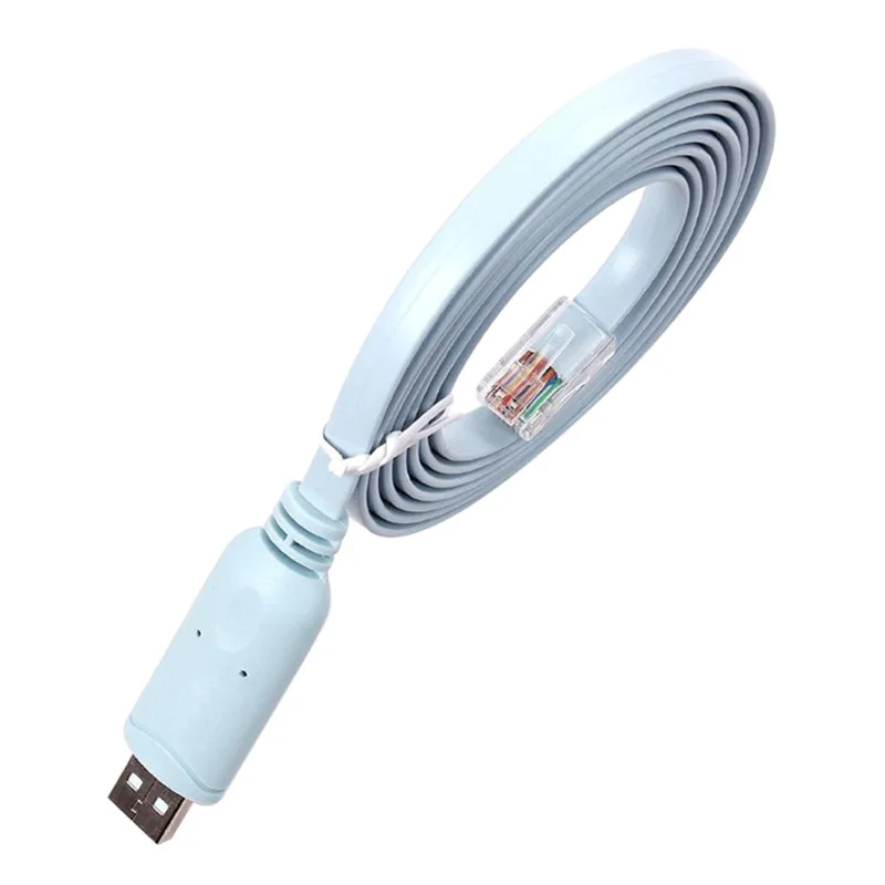 1.8M USB To RJ45 For Cisco Console Cable FTDI 744664241835 A7H5 for H3C HP Arba 9306 phone router rollover console |