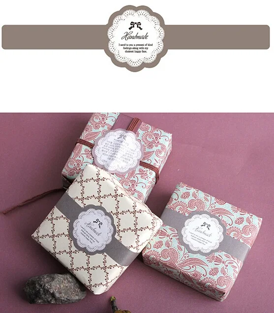 30 шт./лот DIY &quotручная работа&quot стильная наклейка самоклеящаяся бумага клейкая